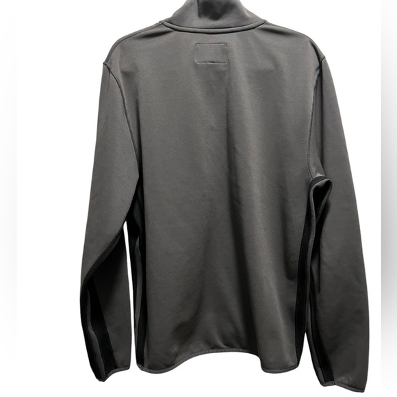 Banana Republic Jacket Men’s Large Gray Soft Shell 1/4 Zip Pocket Mock Neck - Picture 2 of 8